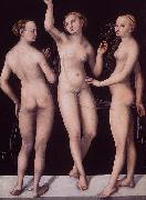 Lucas Cranach The Three Graces oil